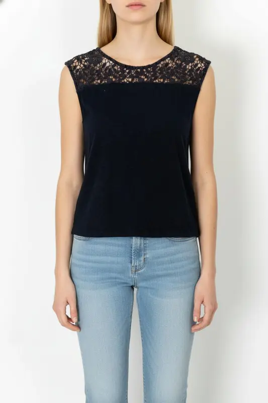 Débardeur Bleu - Taille M/38 - imparfaites