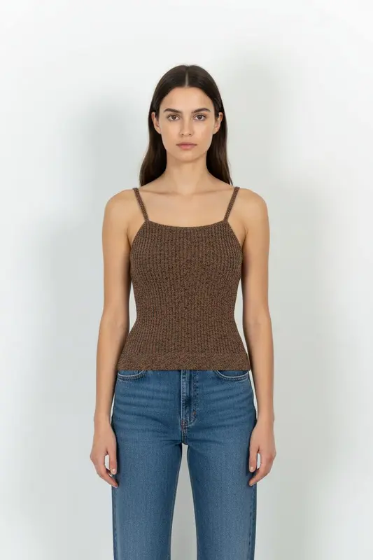 Débardeur Marron - Taille M/38