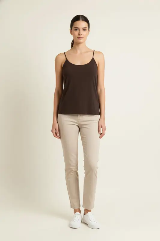 Débardeur Marron - Taille T.U.