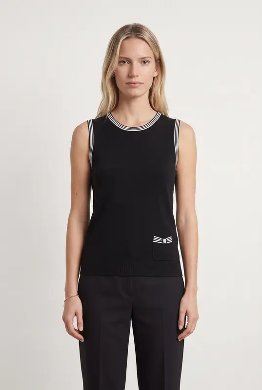 Débardeur Noir et Blanc - Taille S/36