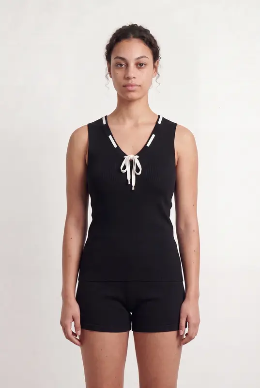 Débardeur Noir et Blanc - Taille XL/42