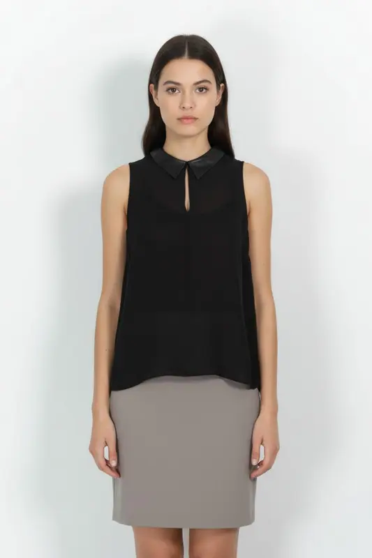 Débardeur Noir et Rose - Taille L/40