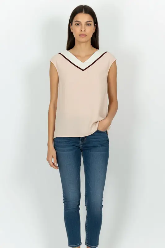 Débardeur Rose et Blanc - Taille S/36