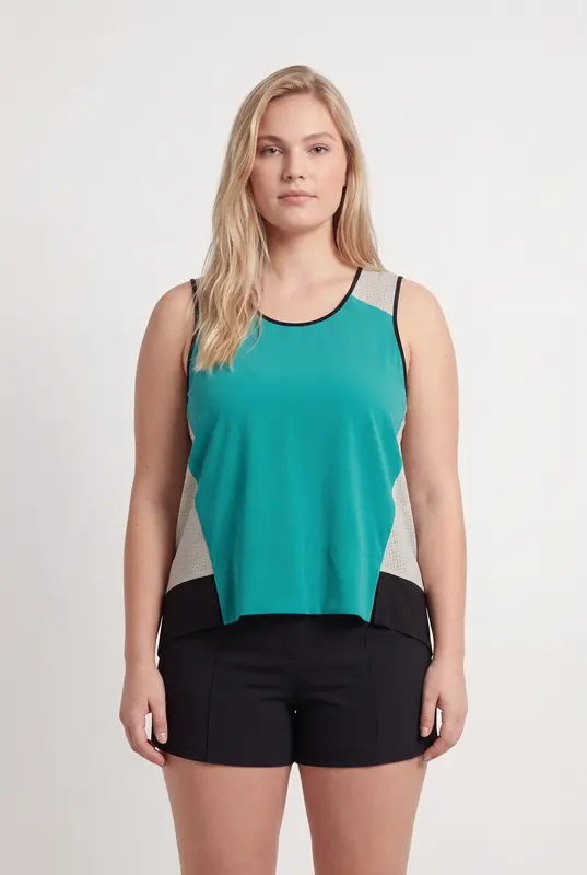 Débardeur Vert Beige et Noir - Taille XXXL/46