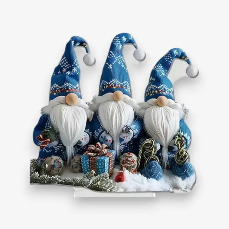 Décoration de table gnomes de Noël (lot de 3)