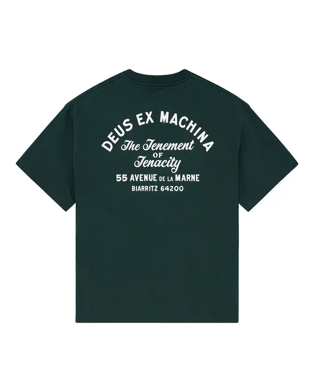 Deus Ex Machina Biarritz Sign Tee Racing Green