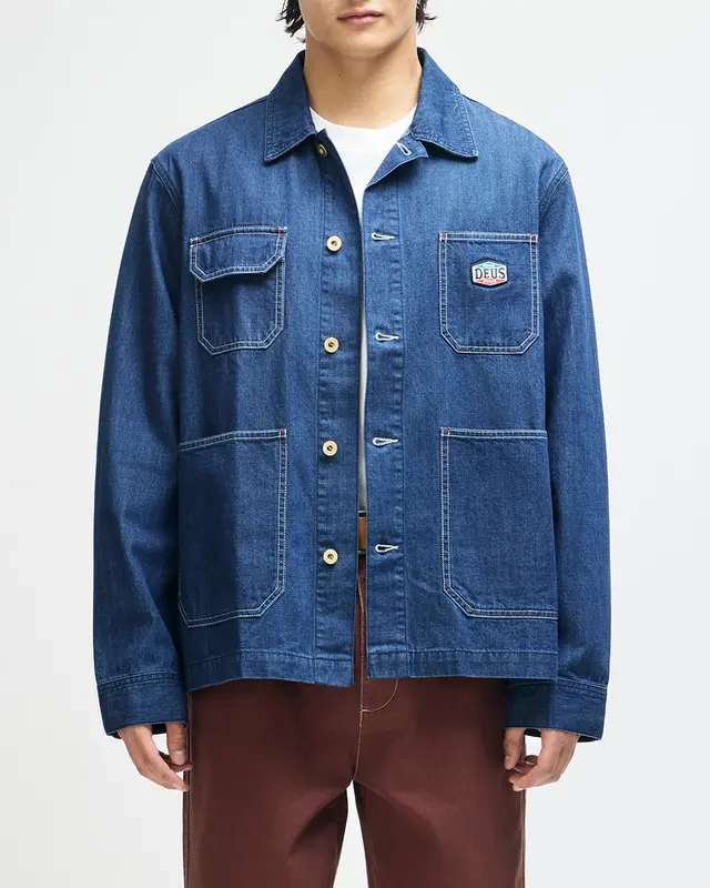 Deus Ex Machina Denim Chore Jacket Vintage Blue
