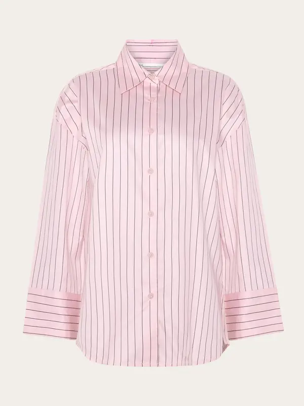 Dew relaxed stripe shirt - Red Stripe