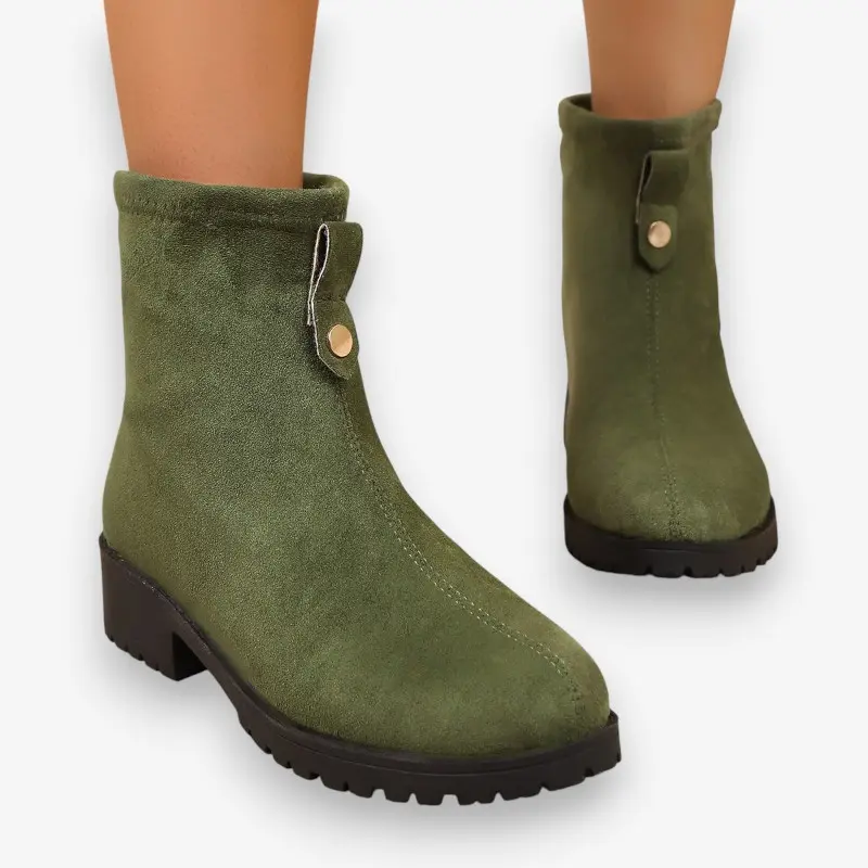Diane – Bottines à boucle haute et petit talon carré