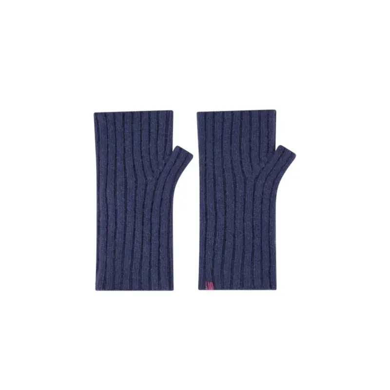 DIVINE (REF. 65165) INDIGO- MITAINES EN CACHEMIRE