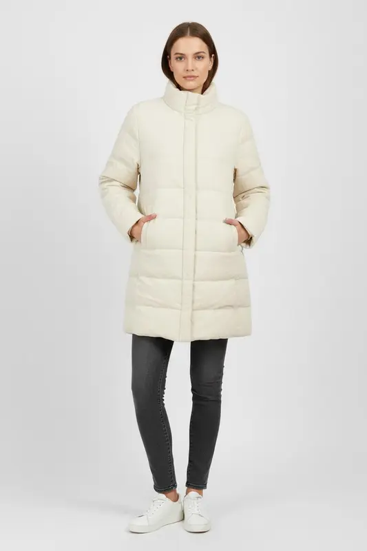 Doudoune Longue Beige - Taille L/40