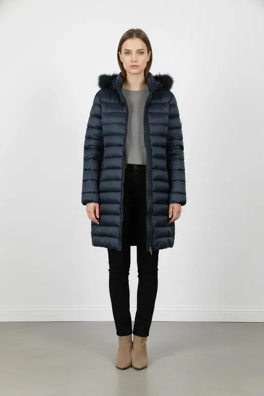 Doudoune Longue Bleue - Taille XXL/44