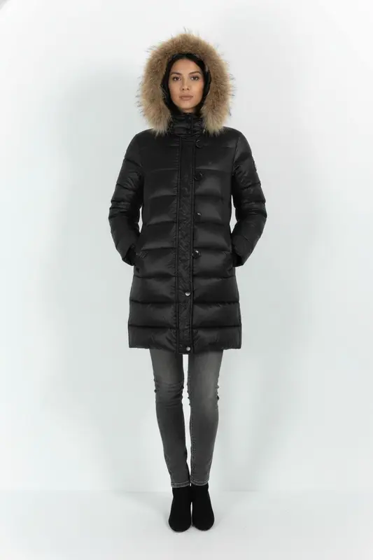 Doudoune Longue Noire - Taille S/36
