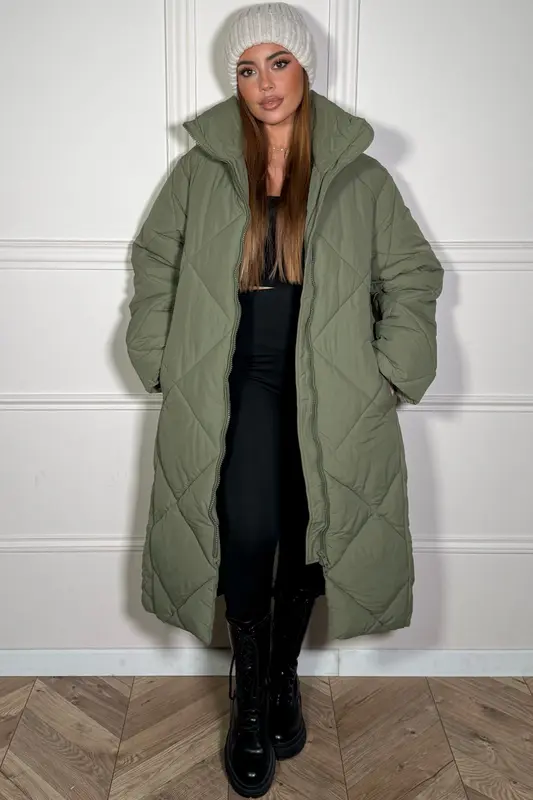 Doudoune Longue Oversize Femme - Manteau Chaud Hiver Matelassé