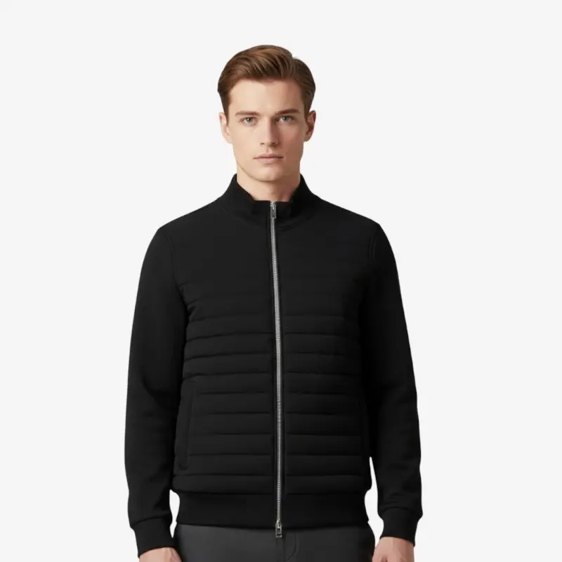 Doudoune matelassée homme manches longues