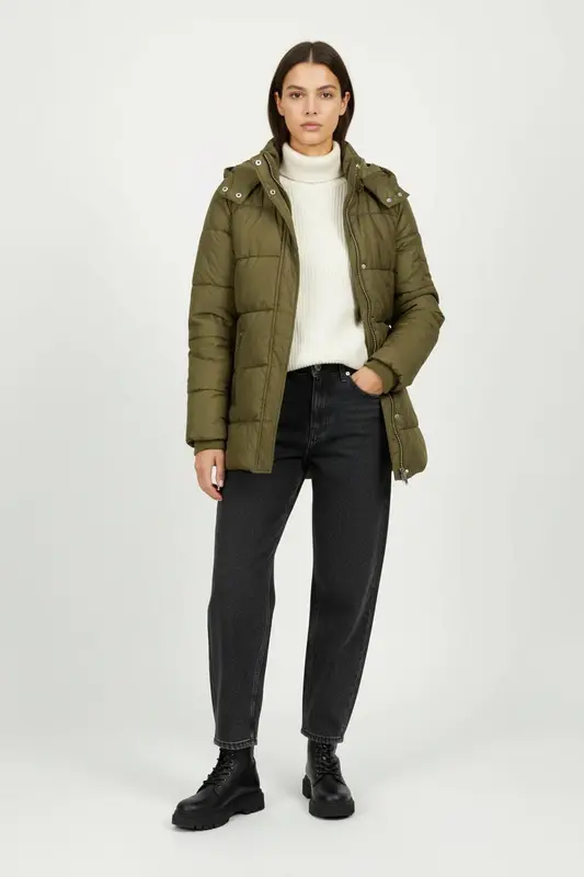 Doudoune Verte - Taille XS/34