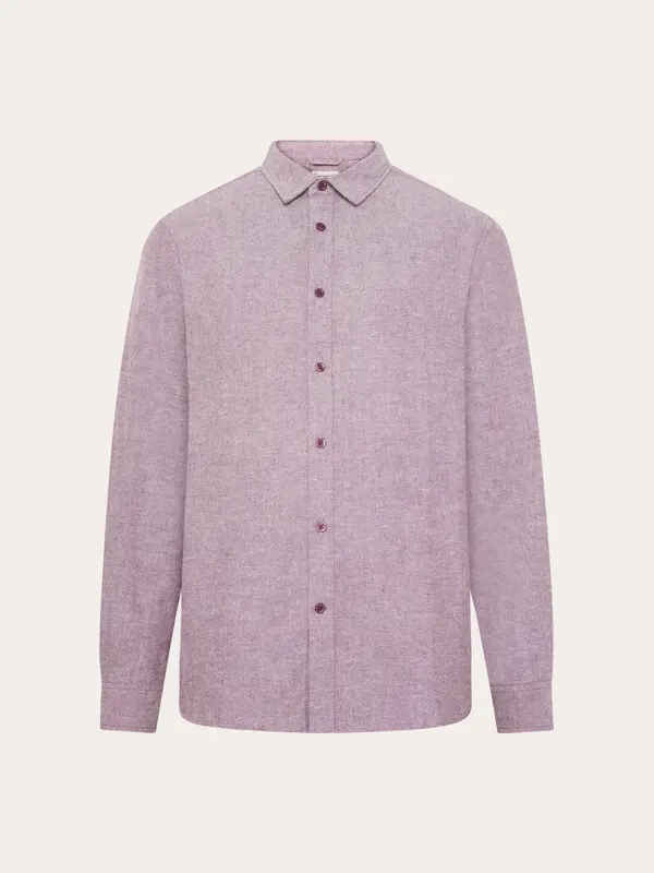 Dune regular flannel shirt - Fig