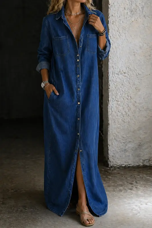 Dylana - Robe En Jean Éffortless