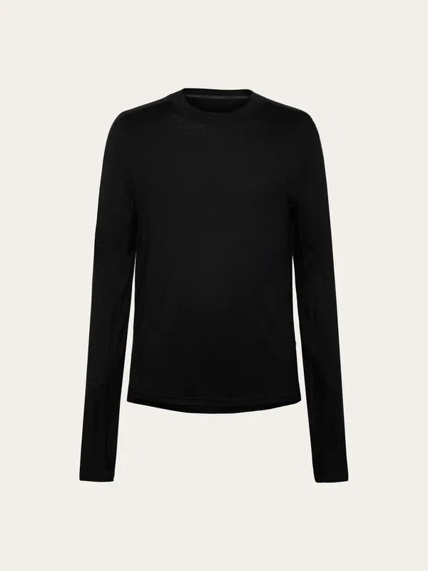 Dynamic wool long sleeve t-shirt - Black Jet