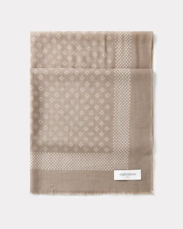 ÉCHARPE EN LAINE BOMBAY BEIGE