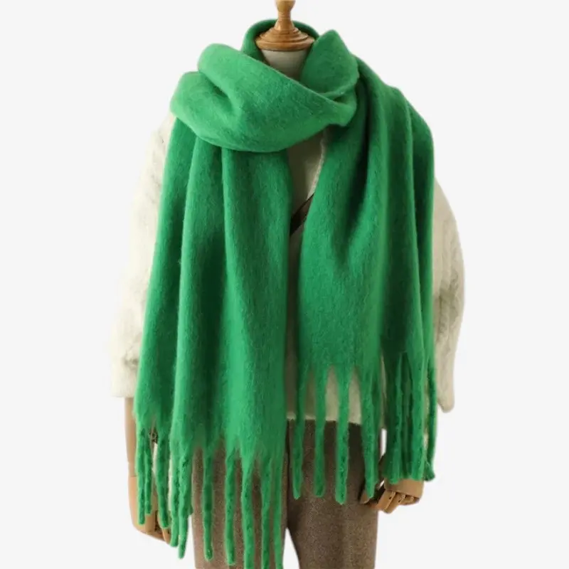 Écharpe femme enveloppante à motif tissé