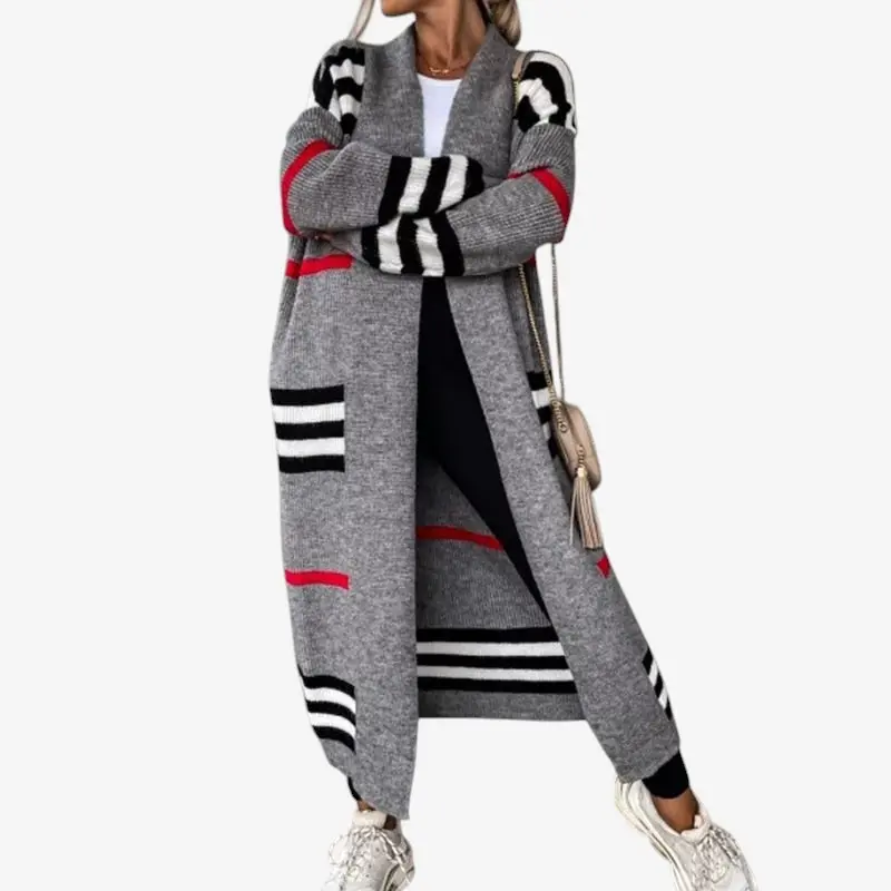 Elaya Cardigan femme ample imprimé