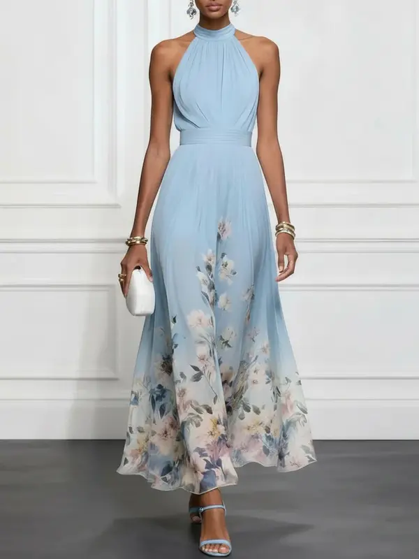 Eliana - Robe Maxi Éteinte Élégante