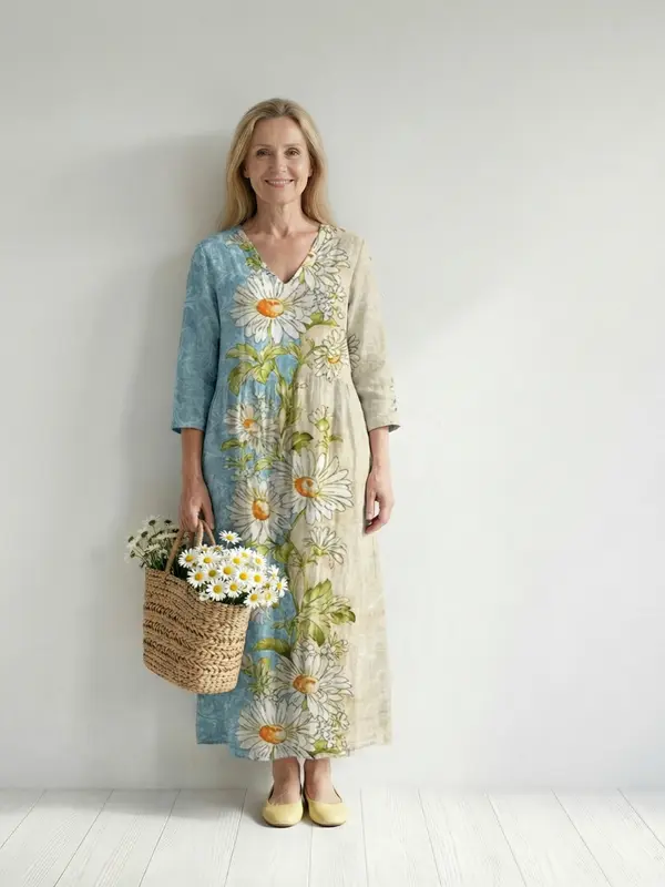 Elliot - Robe Midi Légère Fleurie