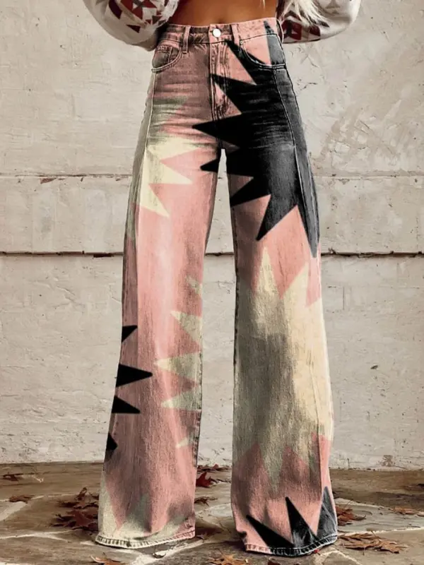 Élodie - Pantalon Confortable Imprimé