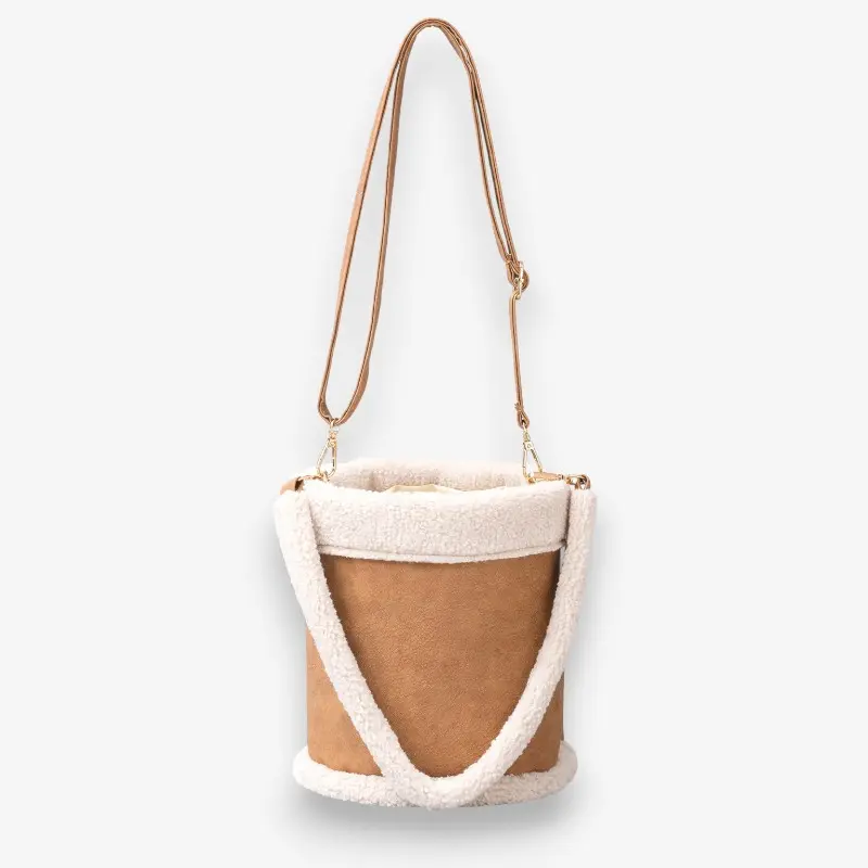 Elora – Sac à Bandoulière en Forme de Tonneau avec Sangle réglable
