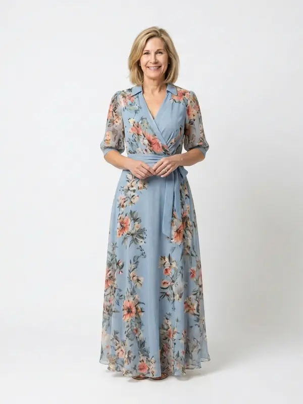 Elowen - Robe Maxi Fleurie Légère