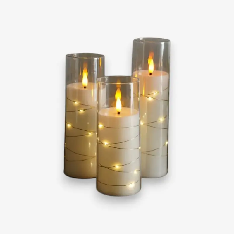 Ensemble de bougies LED avec télécommande