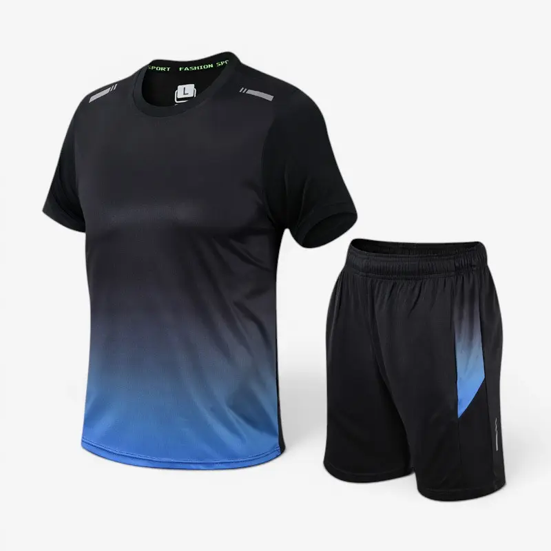 Ensemble de sport 2 pièces pour homme avec t-shirt et short