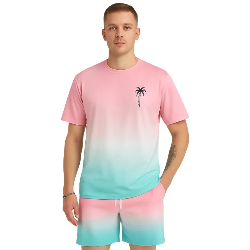 Ensemble deux pièces avec t-shirt et short à cordon