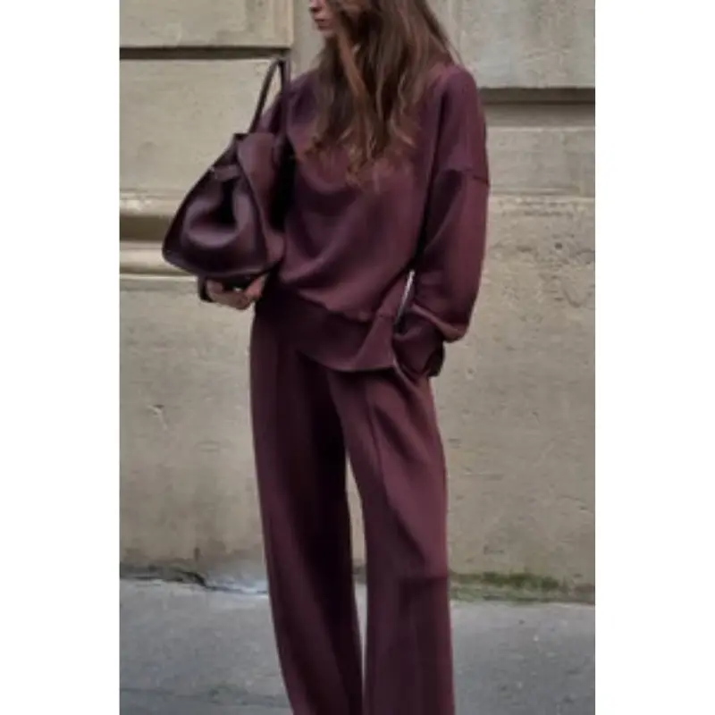 Ensemble deux pièces femme manches longues