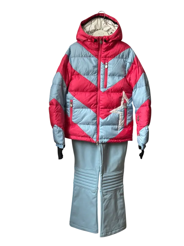 Ensemble ski bleu ciel/rose Perfect Moment 12 ans