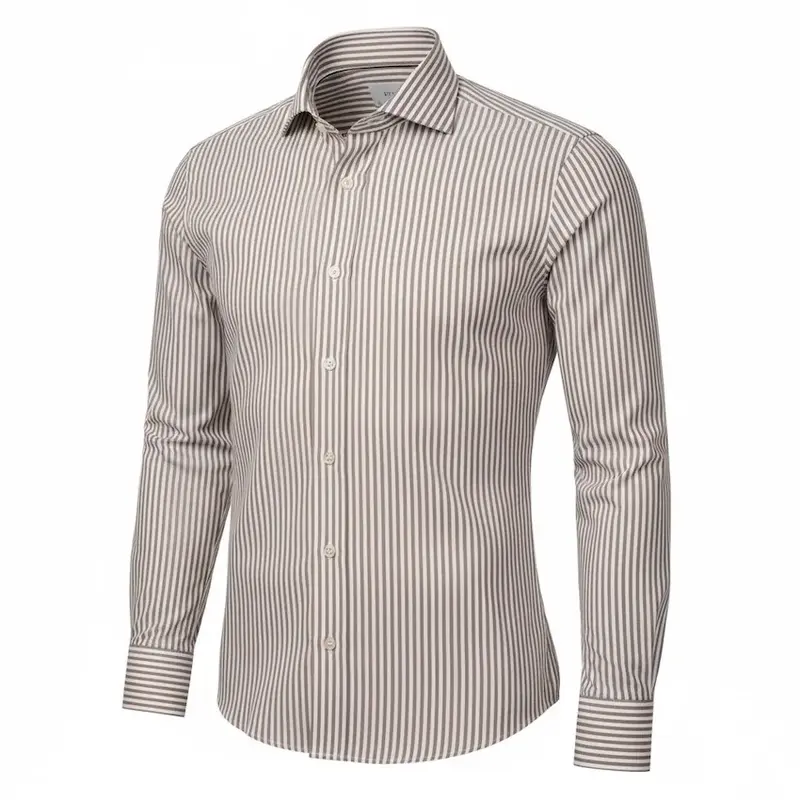 Eton chemise manches longues hommes beige Slim
