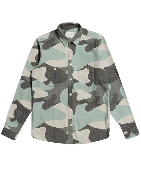 FAR AFIELD Chemise à patch flanelle
