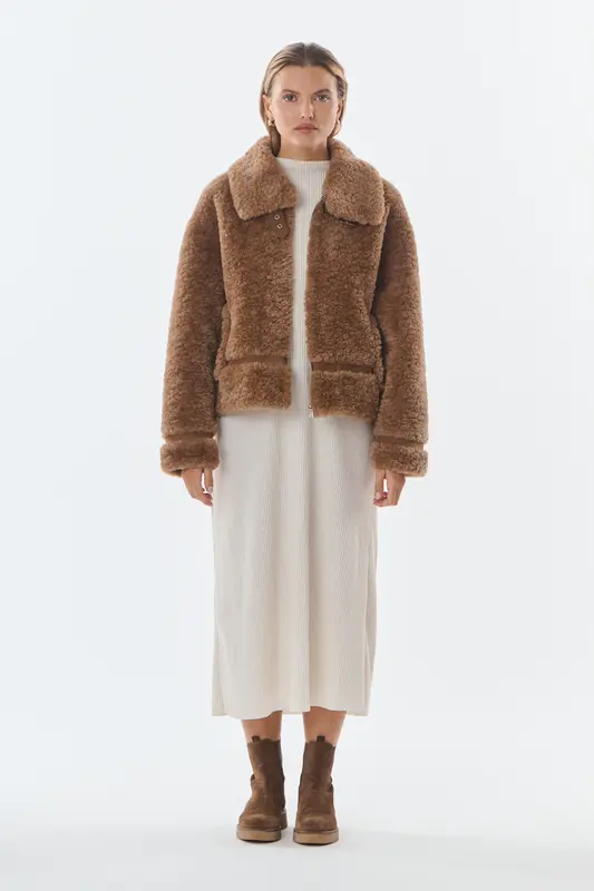 FELICY - Bomber faux shearling