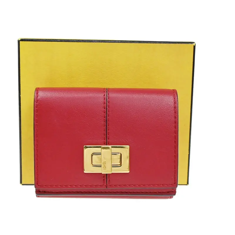 Fendi Peekaboo Wallet Leather