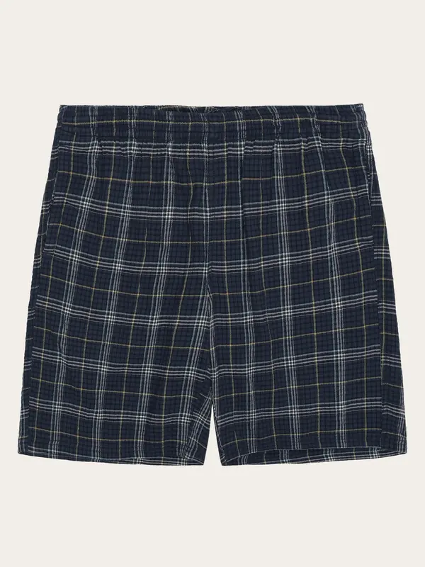 FIG checkered shorts - GOTS/Vegan - blue check