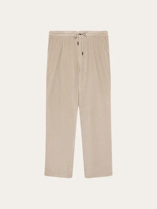 Fig comfort corduroy pants - Light feather gray