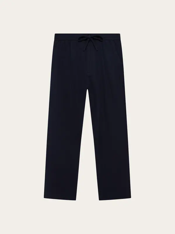 Fig comfort herringbone pants - Night Sky