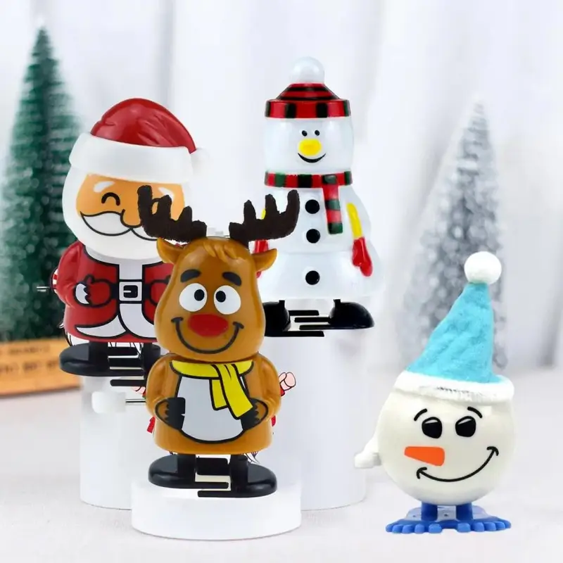 Figurines de Noël à remonter, décorations festives pour des moments joyeux