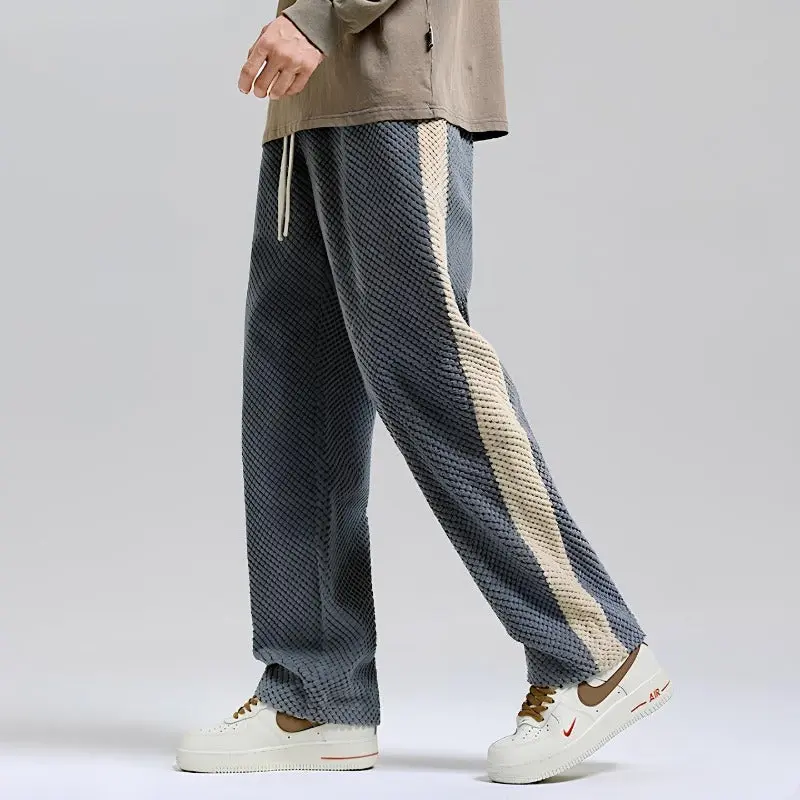 Finn - Pantalon de survêtement à texture côtelée coupe décontractée
