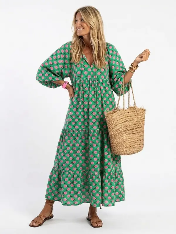 Fiora - Robe Midi Florale Légère