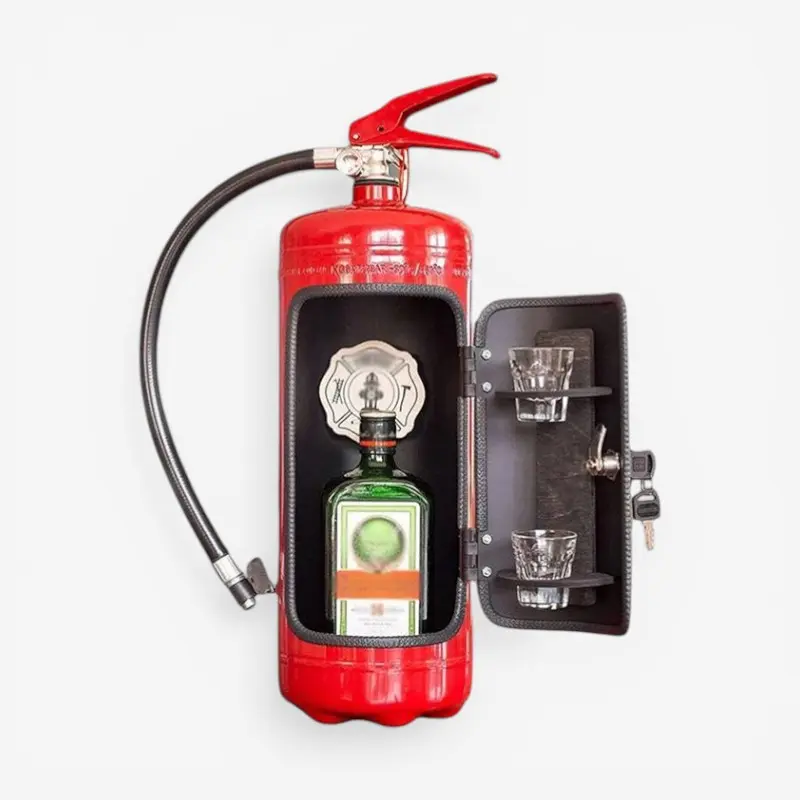 FireVault – Rangement dissimulé pour bouteille au design d’extincteur