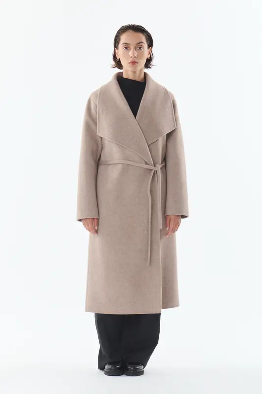 FLORA - Manteau en laine et cachemire mélangés