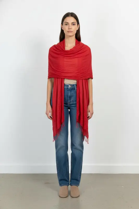 Foulard rouge - Taille unique