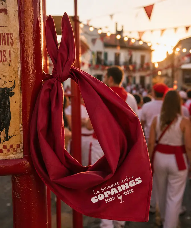 Foulard Sud-Ouest rouge blanc